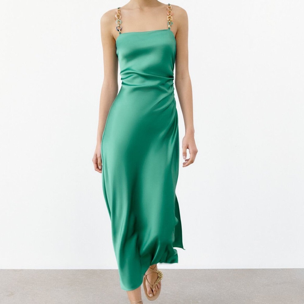 Zara dress with chain straps